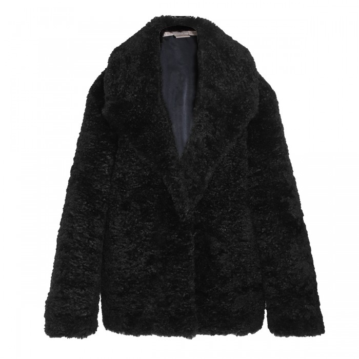 NAVY BLUE FUR JACKET