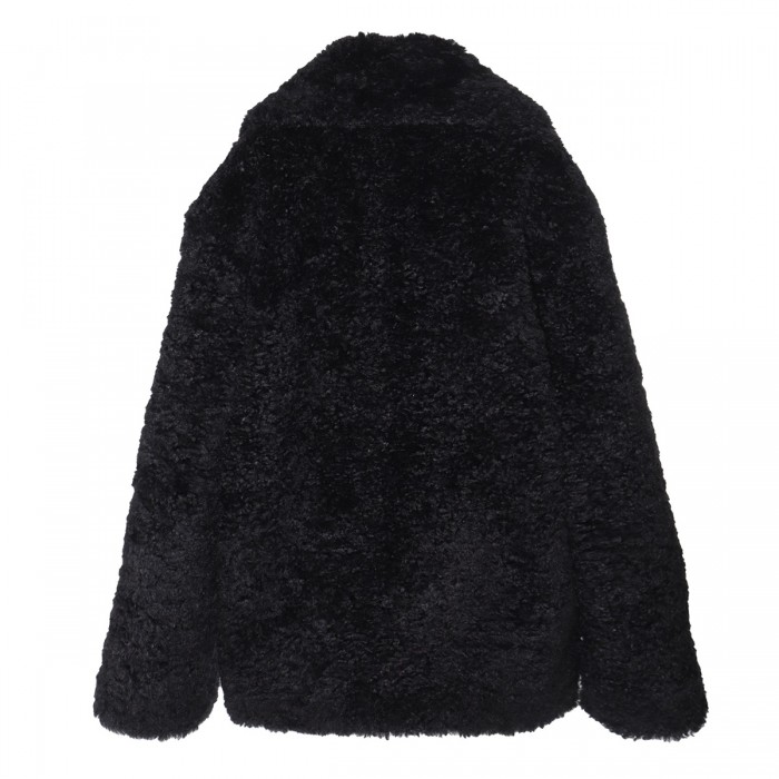 NAVY BLUE FUR JACKET 2