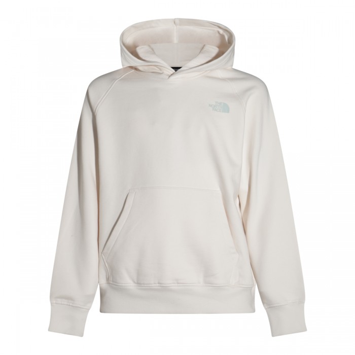 WHITE COTTON SWEATSHIRT