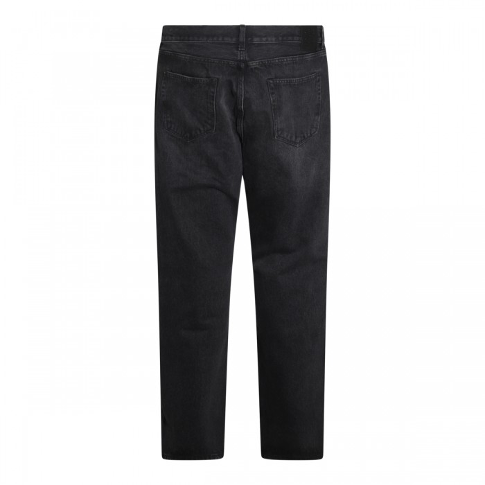BLACK COTTON DENIM JEANS 2