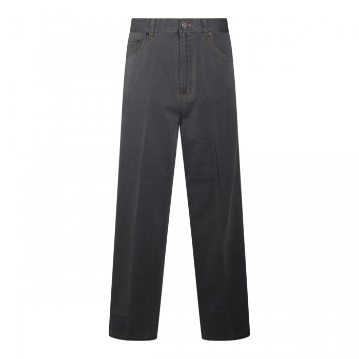 GREY COTTON JEANS