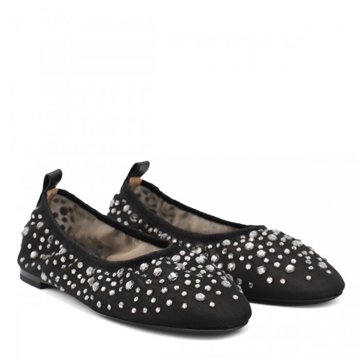 BLACK LEATHER FLAT 2