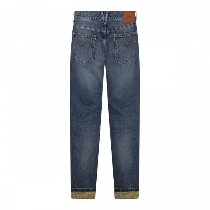 INDIGO BLUE COTTON JEANS 2