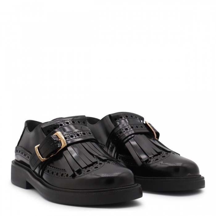 BLACK LEATHER LOAFERS 2
