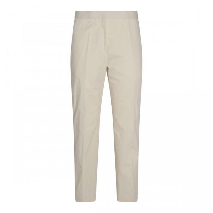 WHITE BEIGE COTTON PANTS