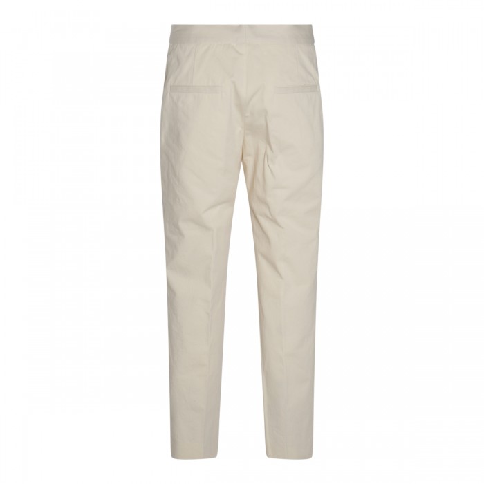 WHITE BEIGE COTTON PANTS 2
