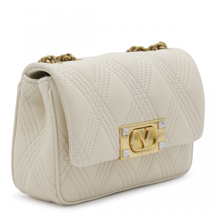 WHITE LEATHER QUILTIE 67... 2