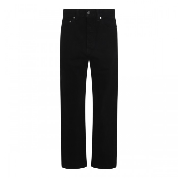 BLACK COTTON JEANS