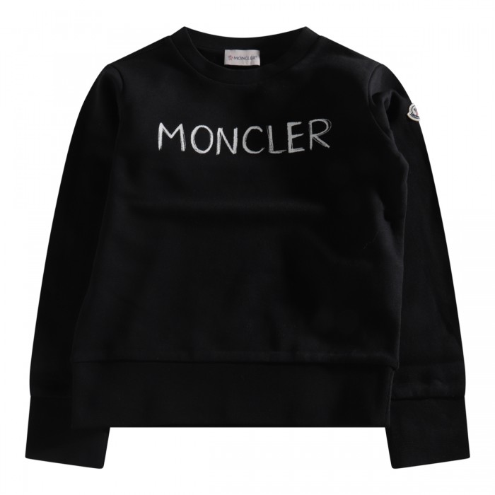 BLACK COTTON SWEATSHIRT