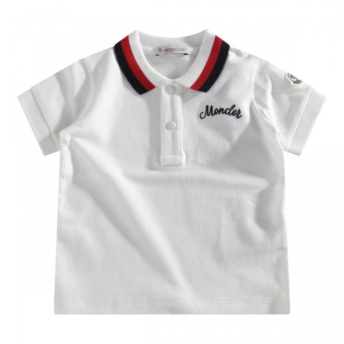 WHITE COTTON POLO SHIRT