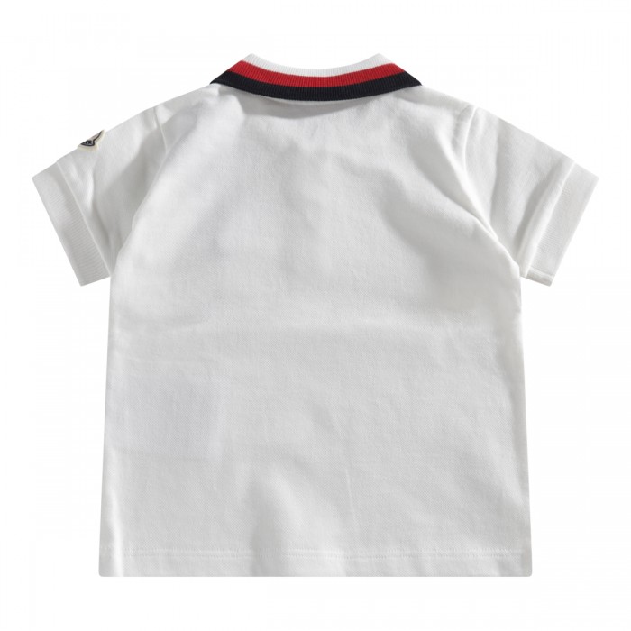 WHITE COTTON POLO SHIRT 2