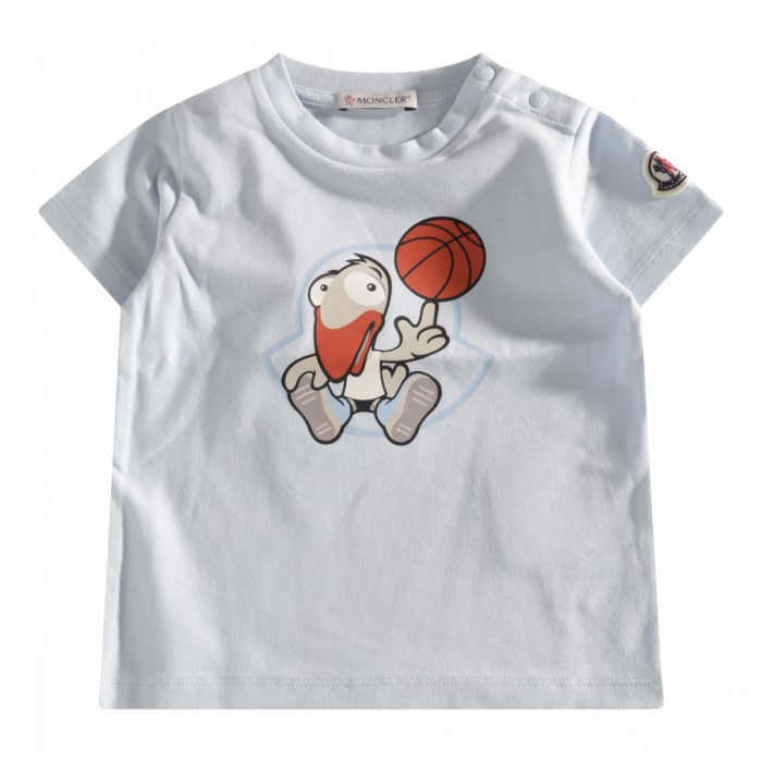 LIGHT BLUE COTTON T-SHIRT