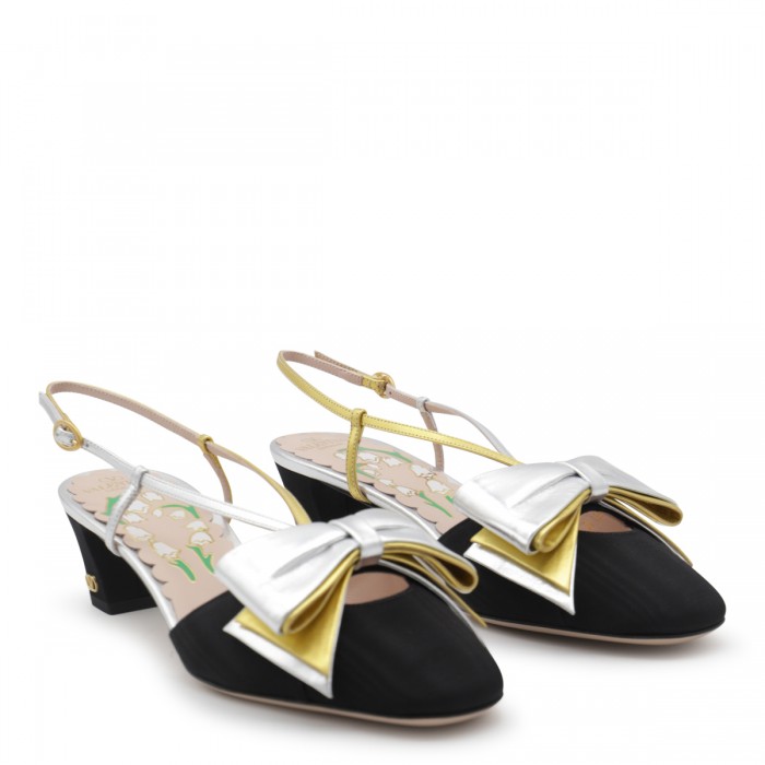 BLACK AND GOLD PUMPS 2