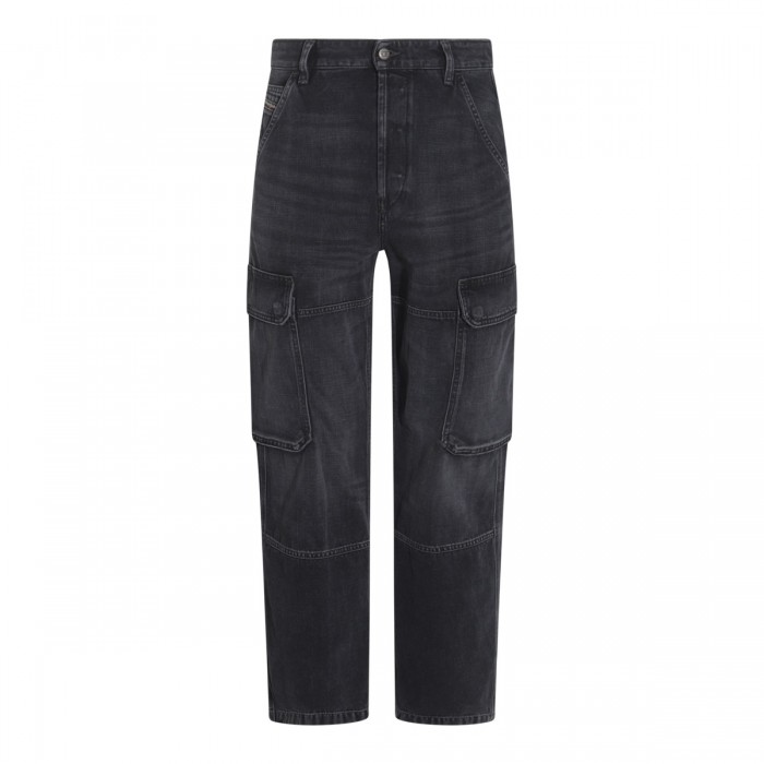 BLACK COTTON NILLY JEANS