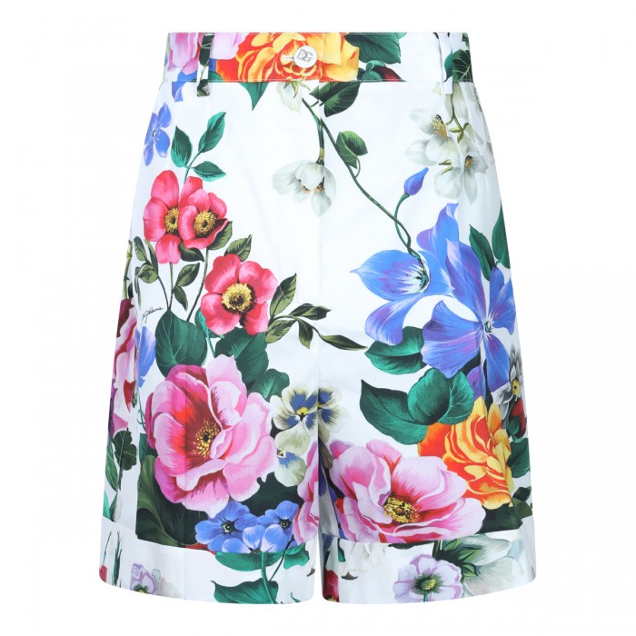 MULTICOLOR COTTON SHORTS