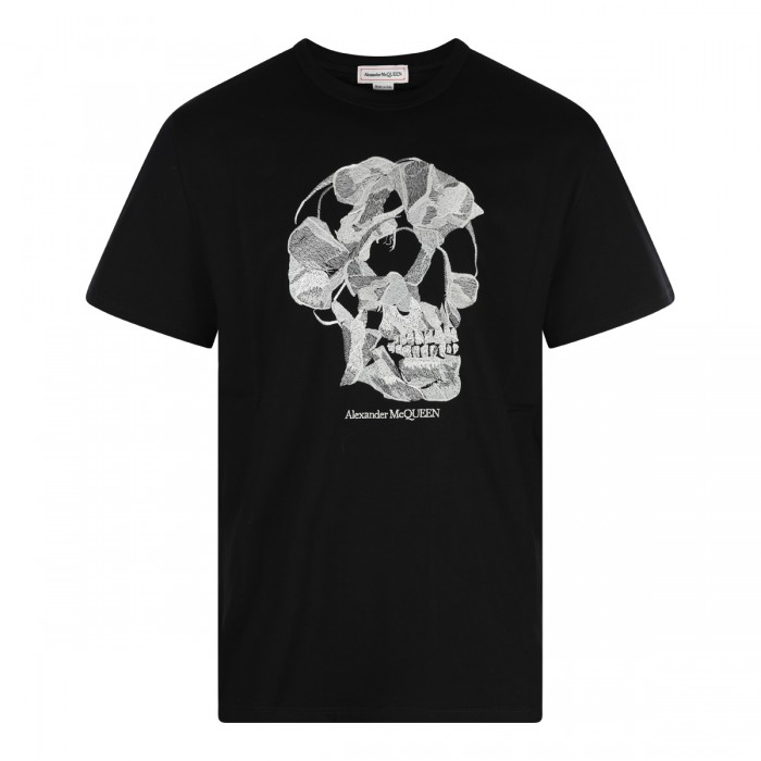 BLACK COTTON T-SHIRT