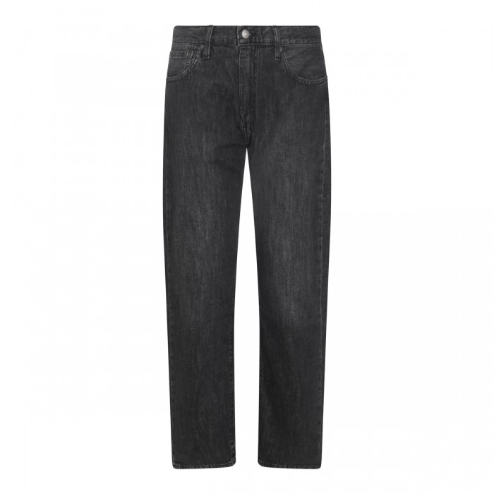 DARK GREY COTTON JEANS