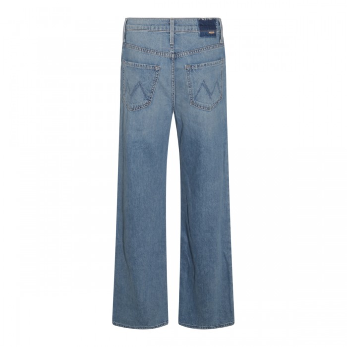 LIGHT BLUE COTTON DENIM JEANS 2