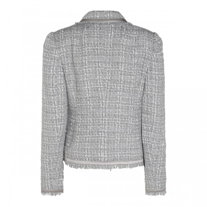 GREY COTTON BLAZER 2