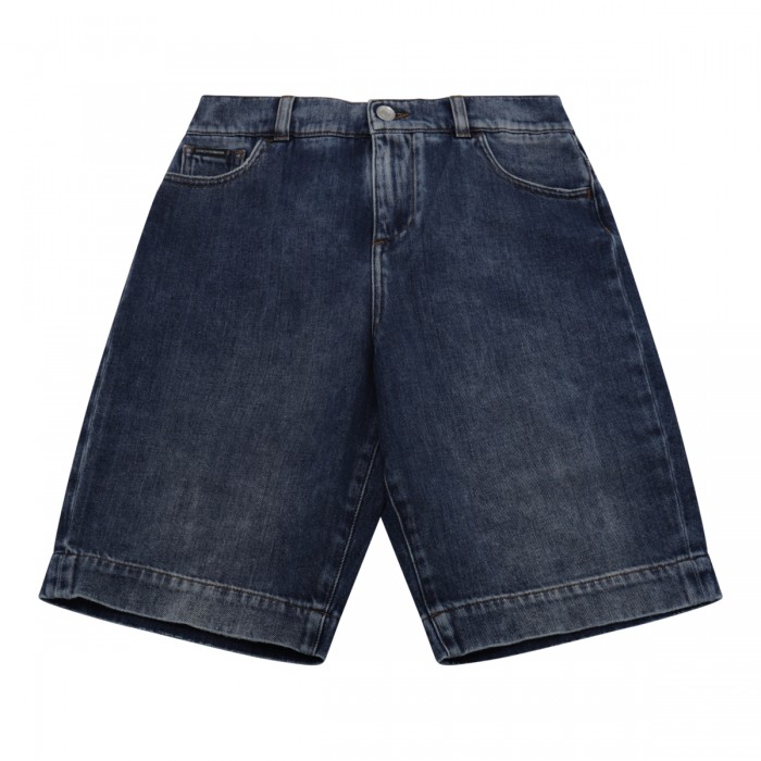 BLUE COTTON SHORTS
