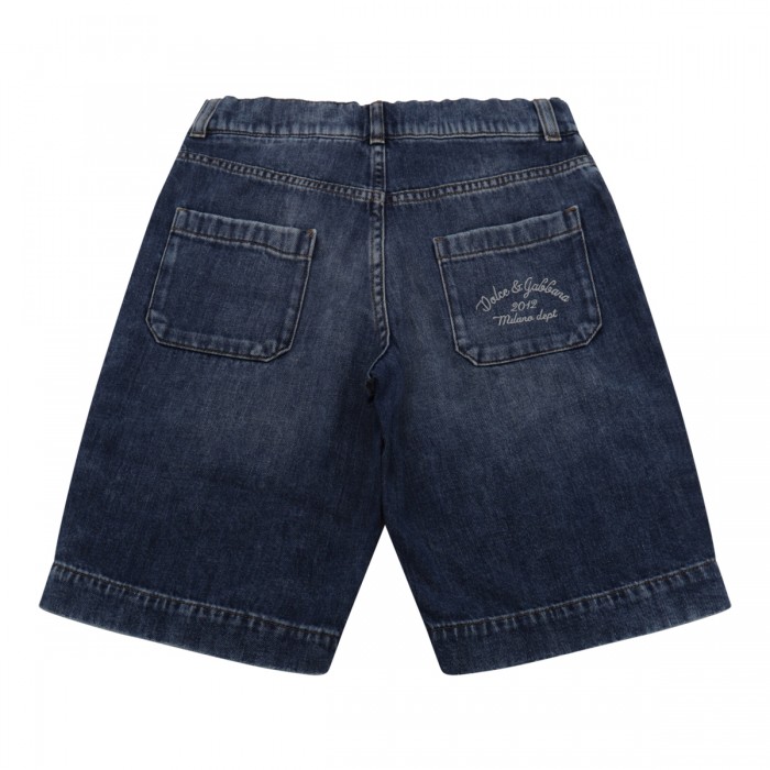 BLUE COTTON SHORTS 2