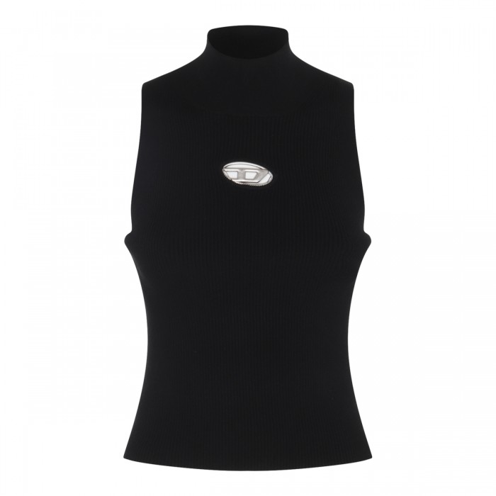 BLACK VISCOSE TOP