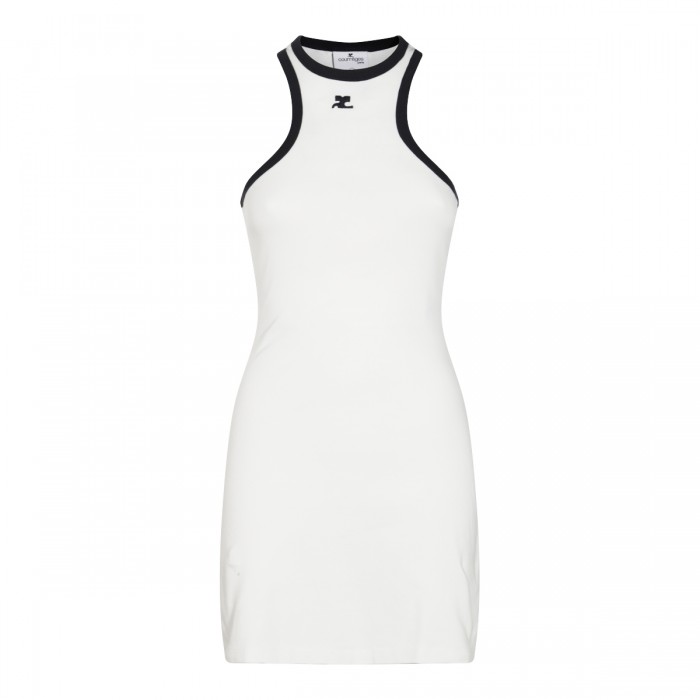 BLACK AND WHITE COTTON DRESS