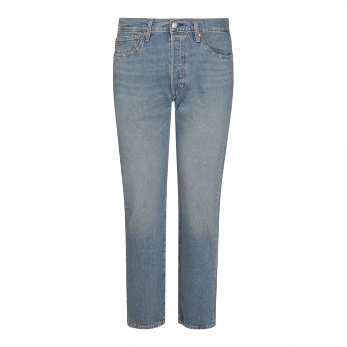 BLUE COTTON DENIM JEANS