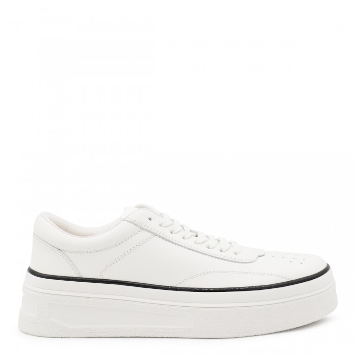 WHITE LEATHER SNEAKERS