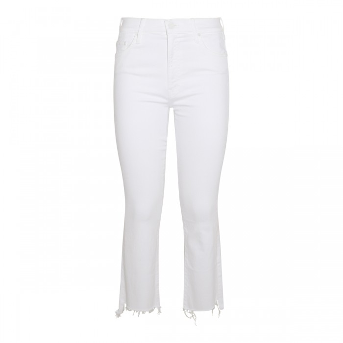 WHITE COTTON JEANS