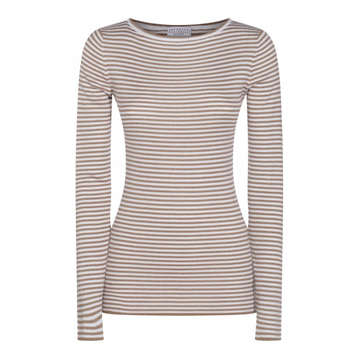 RED AND WHITE WOOL KNITWEAR