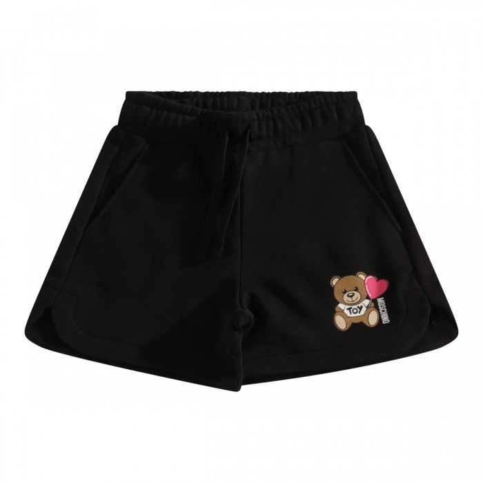 BLACK COTTON SHORTS