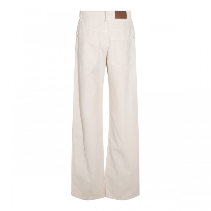 WHITE COTTON JEANS 2
