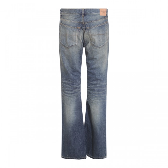 BLUE GREY COTTON JEANS 2