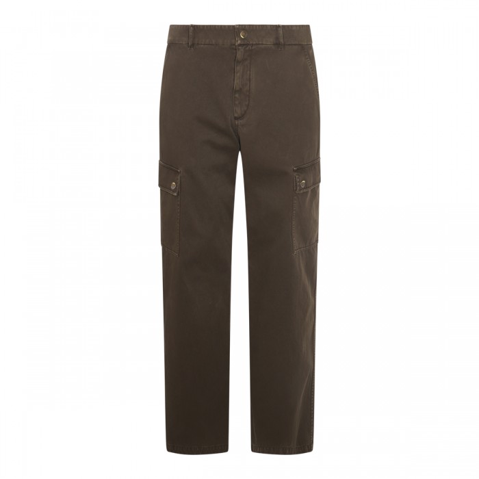 BROWN COTTON PANTS