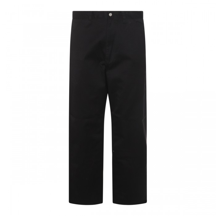 BLACK COTTON SIMPLE PANT