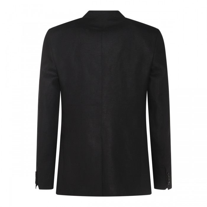 BLACK LINEN BLAZER 2