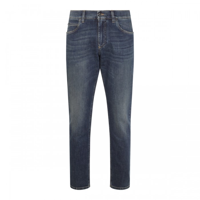 BLUE COTTON DENIM JEANS