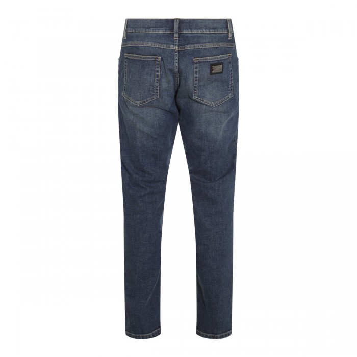 BLUE COTTON DENIM JEANS 2