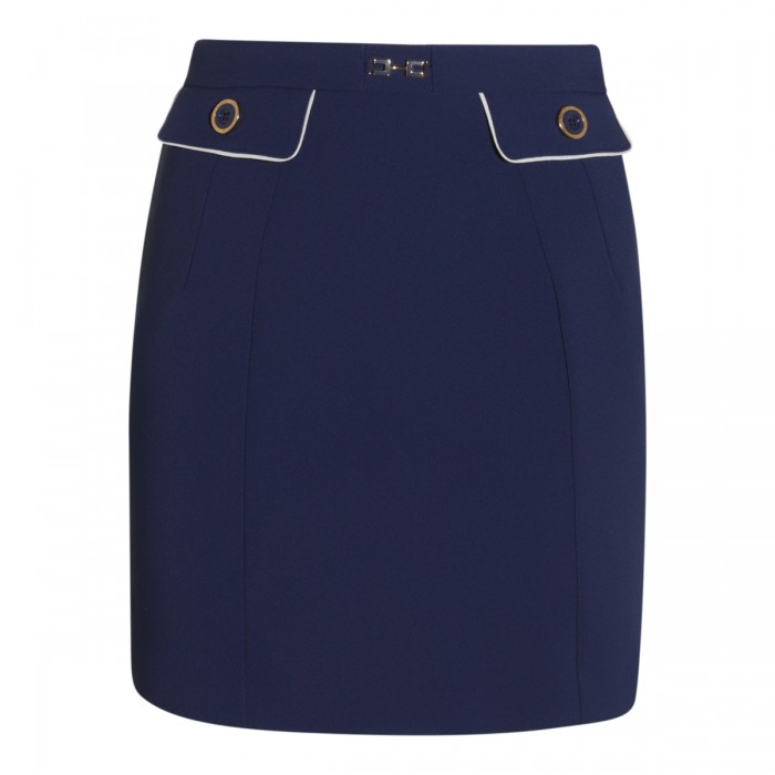 NAVY BLUE MINI SKIRT