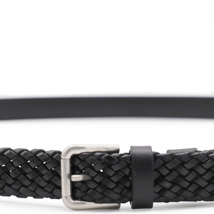 BLACK LEATHER BELT 2