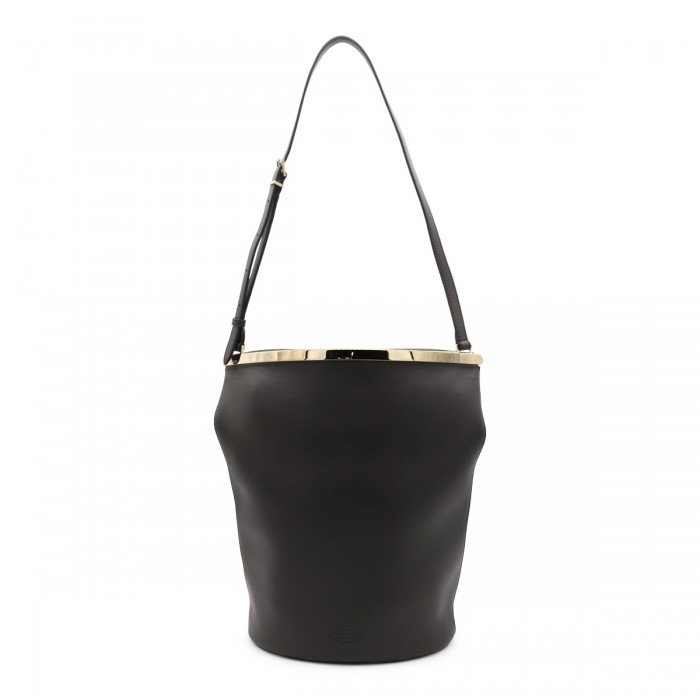 BLACK LEATHER SATCHEL