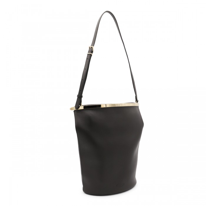 BLACK LEATHER SATCHEL 2