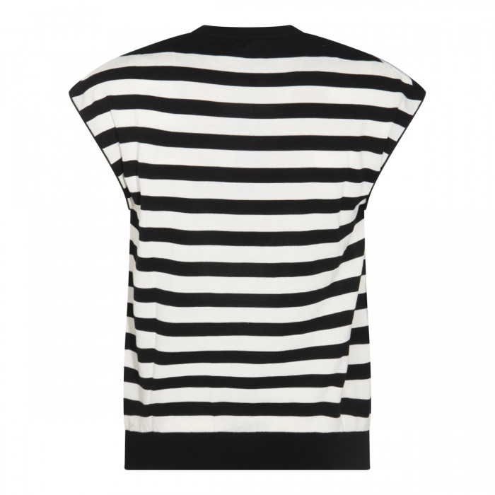 WHITE AND BLACK COTTON TOP 2