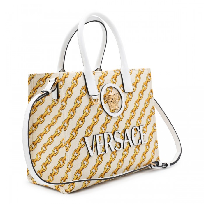 WHITE AND YELLOW COTTON TOTES 2