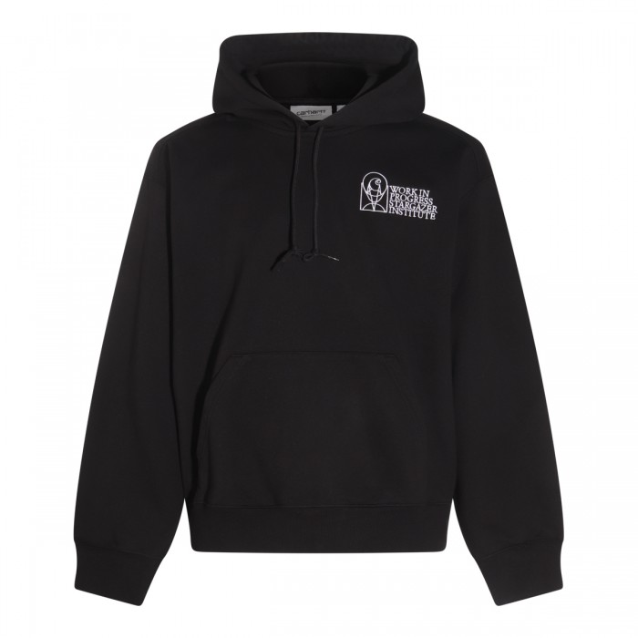BLACK COTTON SWEATSHIRT