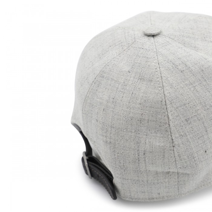 ハット BRUNELLO CUCINELLI LIGHT GREY COTTON HAT Brunello Cucinelli - Gray Cotton Logo Baseball Cap