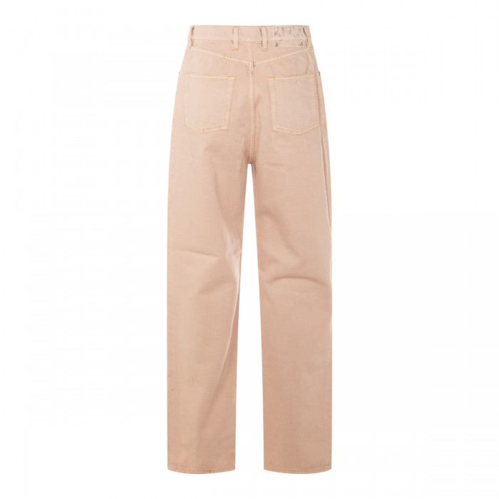 BEIGE COTTON DENIM JEANS 2
