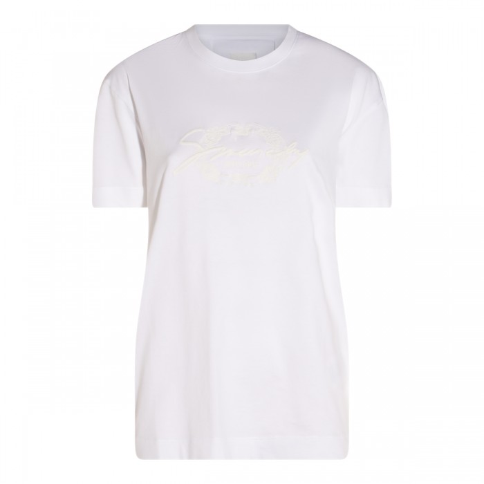 WHITE COTTON T-SHIRT