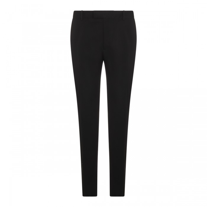 BLACK WOOL PANTS